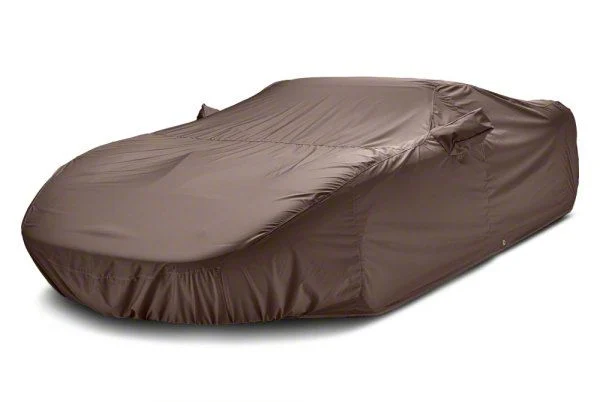Covercraft Custom Car Covers WeatherShield HP Car Cover without Antenna Pocket; Taupe (15-20 Mustang GT350R; 20-22 Mustang GT500 w/o Track Pack)