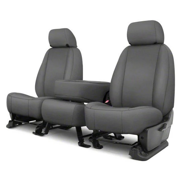 Covercraft Carhartt PrecisionFit Custom Front Row Seat Covers; Gravel (19-26 Sierra 1500 w/ Front Bench Seat & Center Armrest)