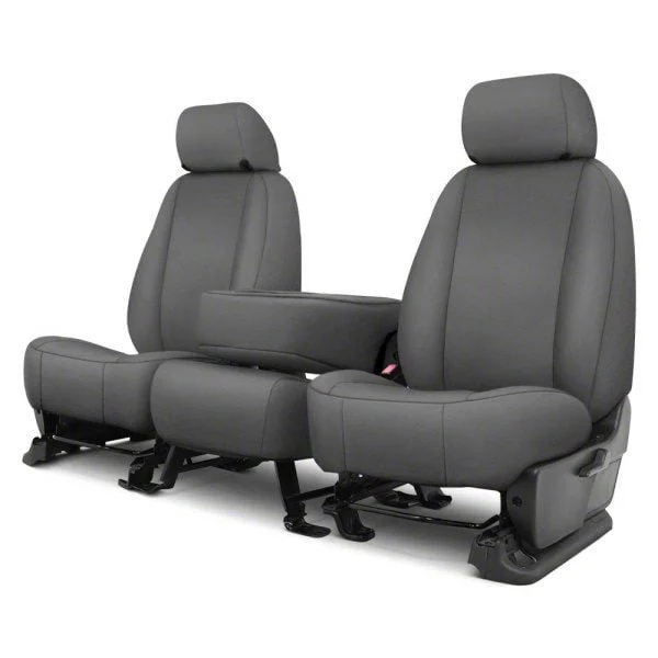 Covercraft Carhartt PrecisionFit Custom Front Row Seat Covers; Gravel (20-26 Sierra 3500 HD w/ Front Bench Seat & Center Armrest)