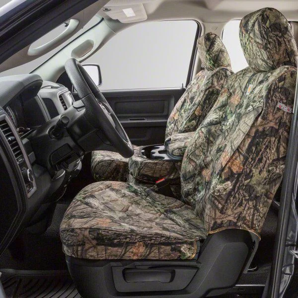 Covercraft SeatSaver Custom Front Seat Covers; Carhartt Mossy Oak Break-Up Country (19-21 Silverado 1500 w/ Bucket Seats; 2022 Silverado 1500 LTD w/ Bucket Seats)