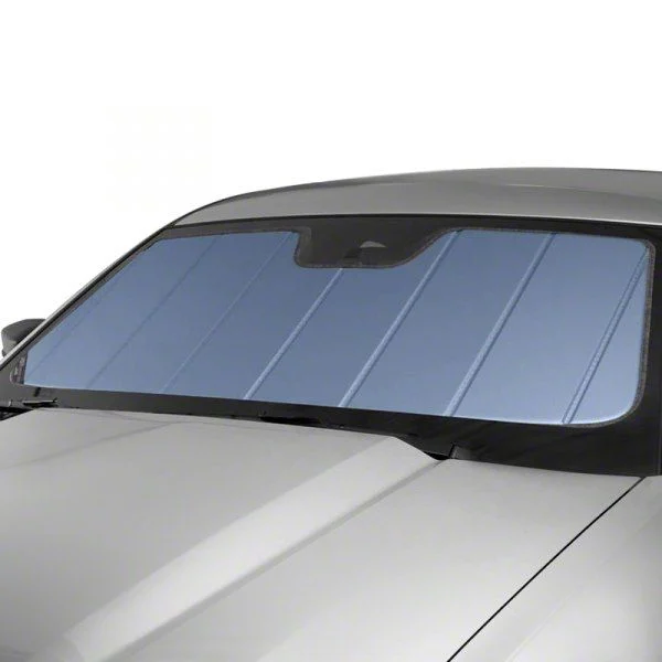 Covercraft UVS100 Heat Shield Custom Sunscreen; Blue Metallic (05-08 Corvette C6 Coupe)