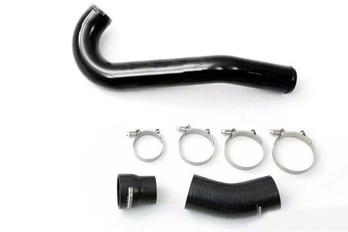cp-e HotCharge Hot-Side Charge Pipe; Satin Black (15-23 Mustang EcoBoost)