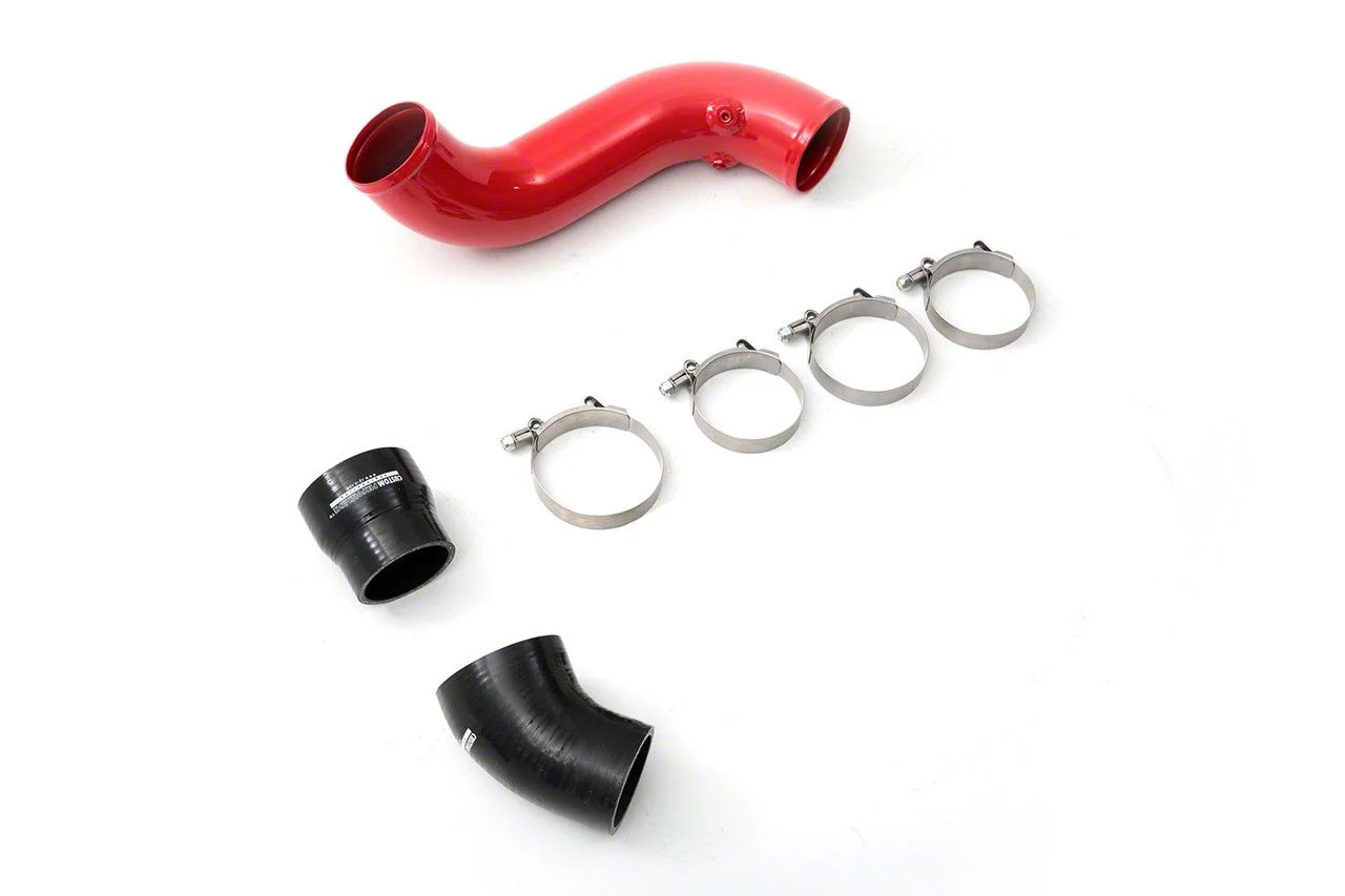 cp-e METHCharge Cold Side Charge Pipe; Race Red (15-23 Mustang EcoBoost)