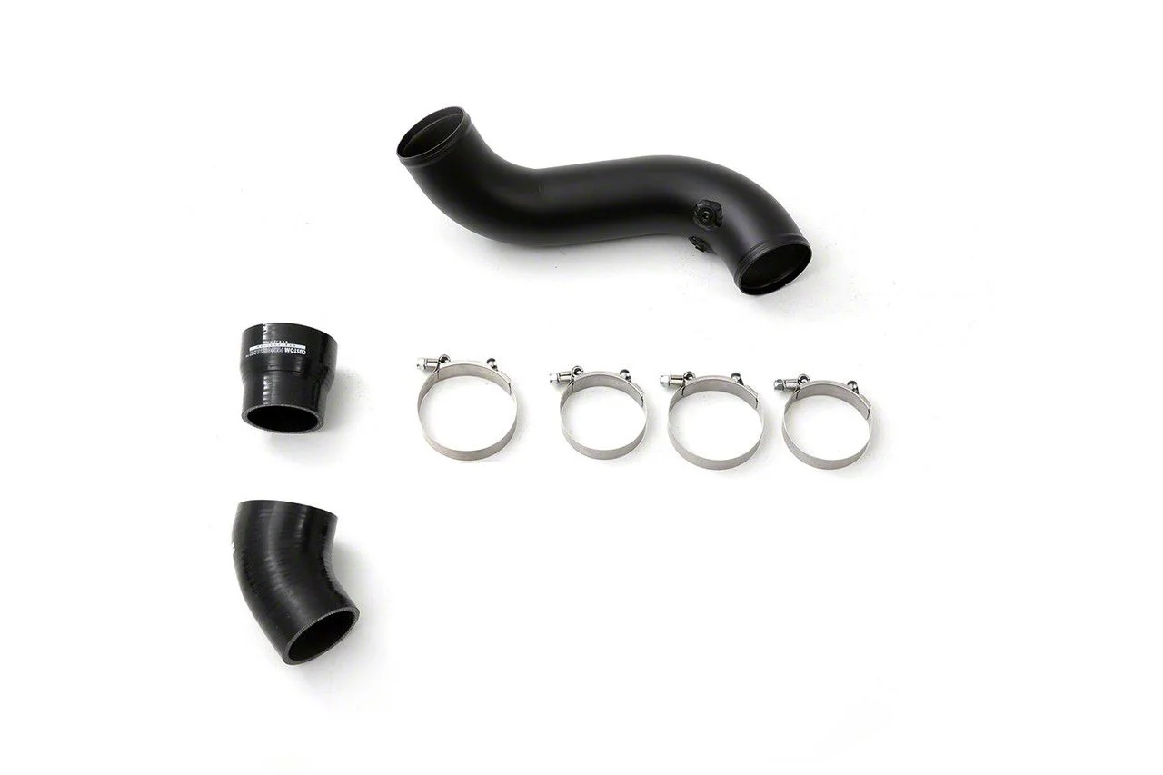 cp-e METHCharge Cold Side Charge Pipe; Satin Black (15-23 Mustang EcoBoost)