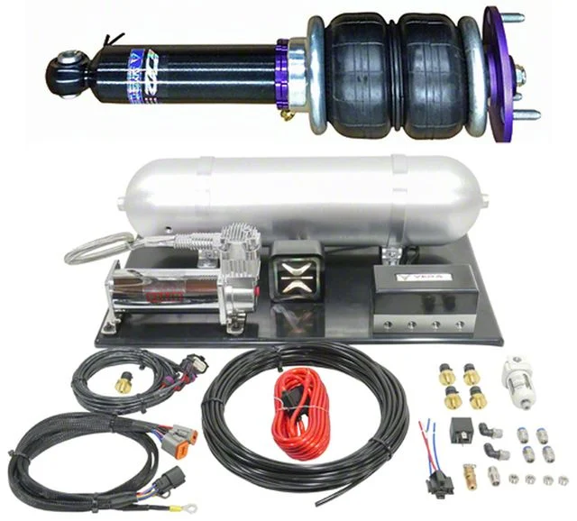 D2 Racing Air Struts with VERA AccuAir e+ Connect Pressure (08-10 RWD Challenger)