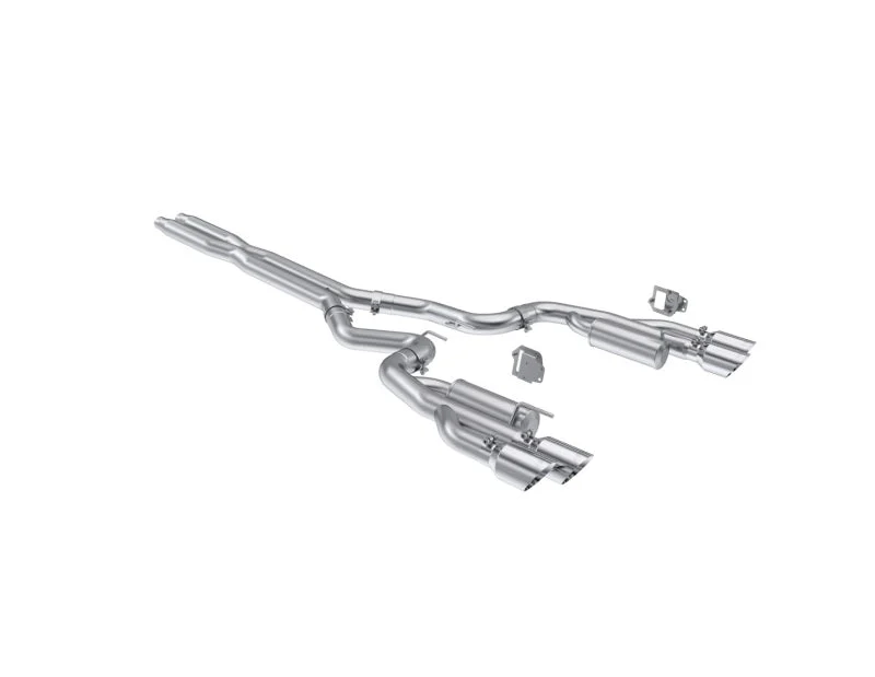 MBRP 2024+ Ford Mustang 5.0L T304 SS 3in Cat-Back Dual Split Exhaust w/ Quad Tips (Valve Delete)