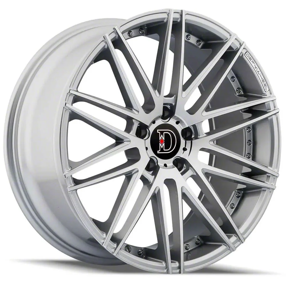 Defy D01 Silver Machined Wheel; 20x9; 40mm Offset (10-14 Mustang)