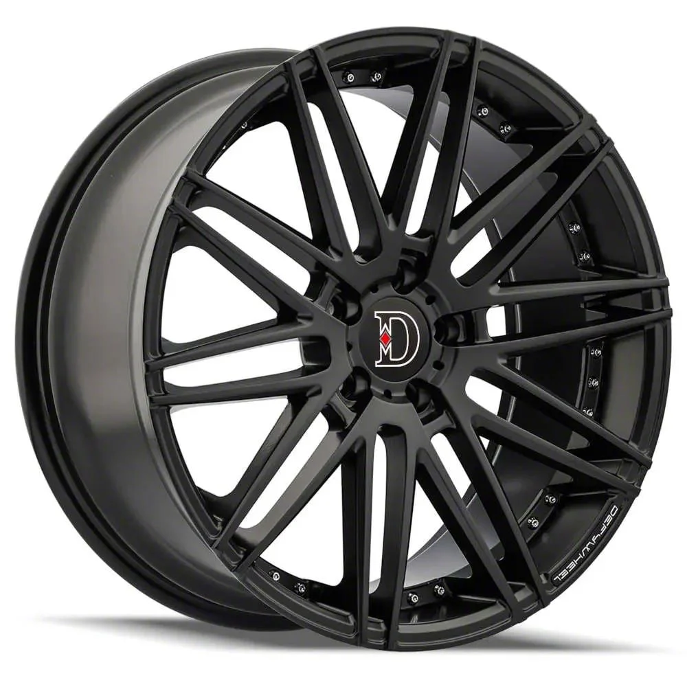 Defy D01 Satin Black Wheel; 20x9; 40mm Offset (15-23 Mustang GT, EcoBoost, V6)
