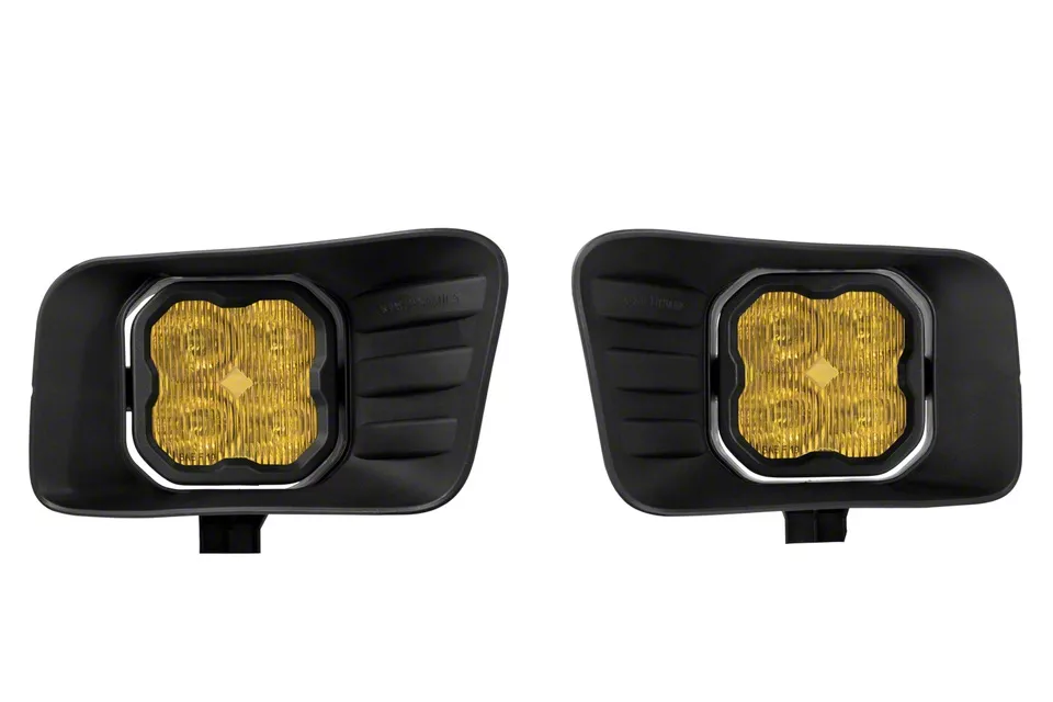 Diode Dynamics SS3 Max Type ABL Horizontal LED Fog Light Kit; Yellow SAE Fog (09-12 RAM 1500)