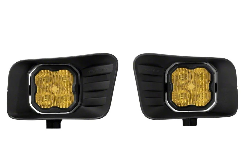 Diode Dynamics SS3 Max Type ABL Horizontal LED Fog Light Kit; Yellow SAE Fog (10-18 RAM 3500)