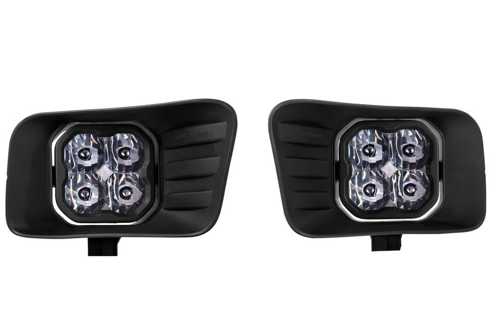 Diode Dynamics SS3 Pro Type ABL Horizontal LED Fog Light Kit; White SAE Driving (10-18 RAM 3500)