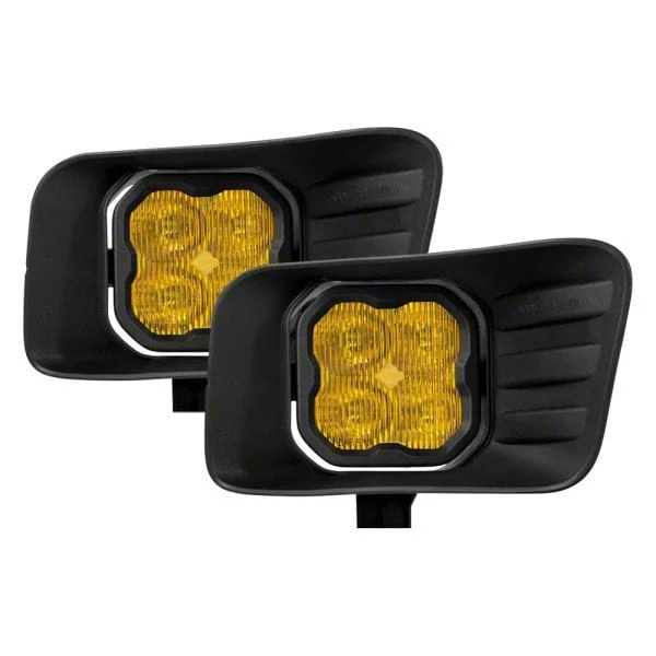 Diode Dynamics SS3 Pro Type ABL Horizontal LED Fog Light Kit; Yellow SAE Fog (10-18 RAM 3500)