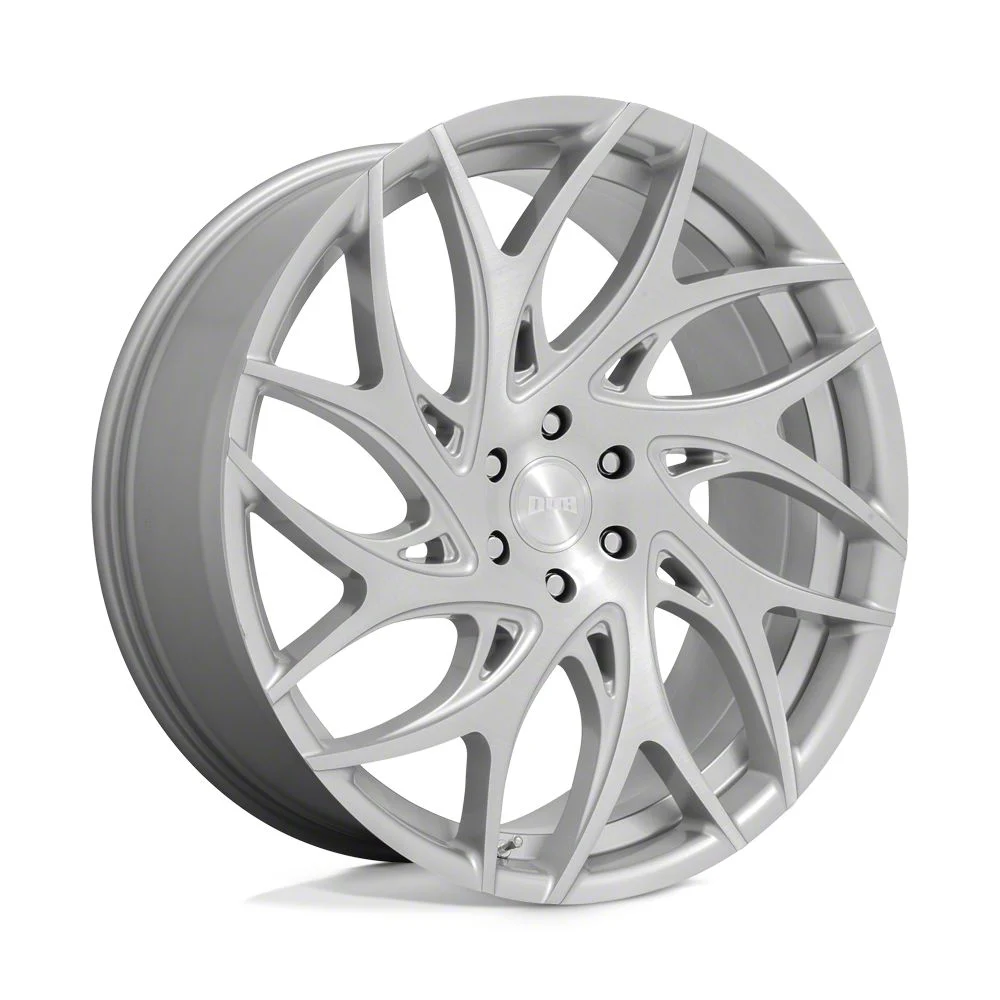 DUB G.O.A.T. Silver Brushed Face Wheel; 20x9; 35mm Offset (10-15 Camaro)