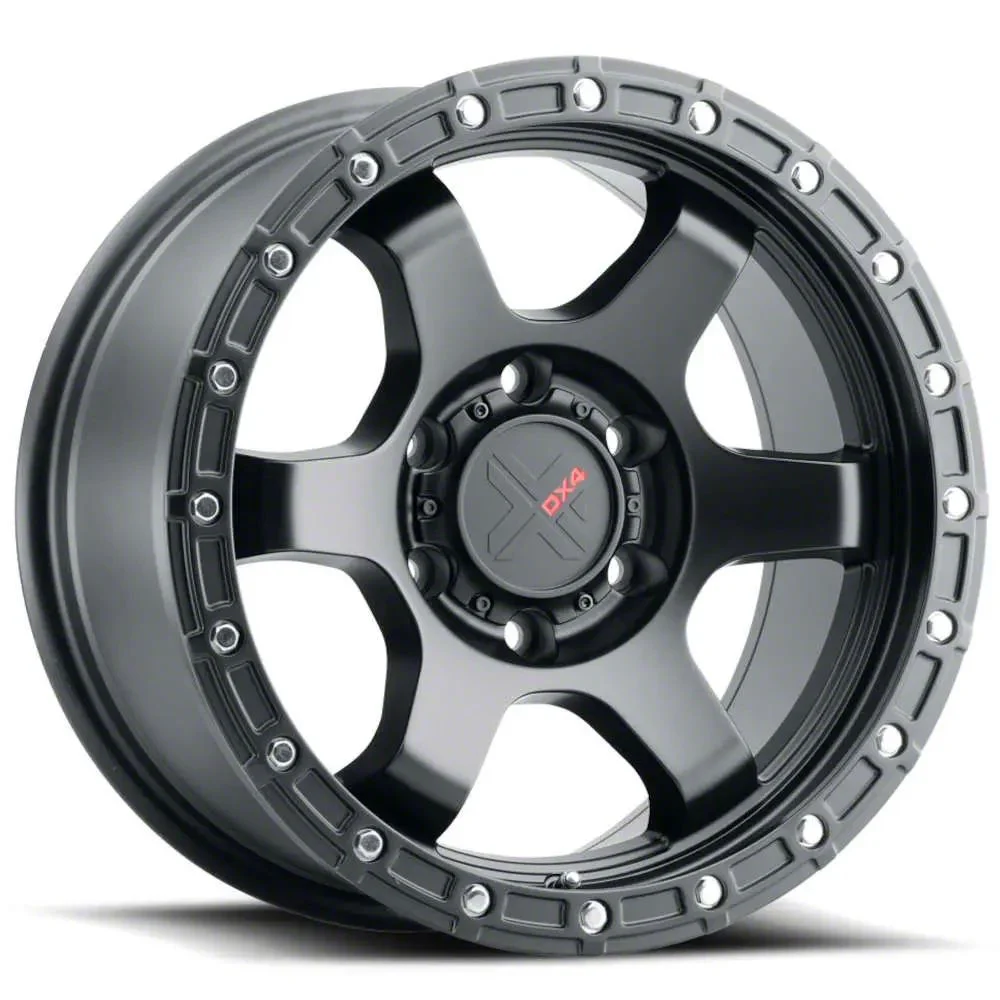 DX4 Wheels NITRO Flat Black 6-Lug Wheel; 18x9; 12mm Offset (15-20 F-150)