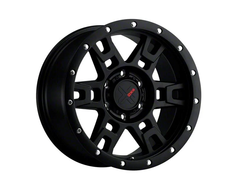 DX4 Wheels TERRAIN Flat Black 6-Lug Wheel; 17x8.5; 10mm Offset (15-20 F-150)