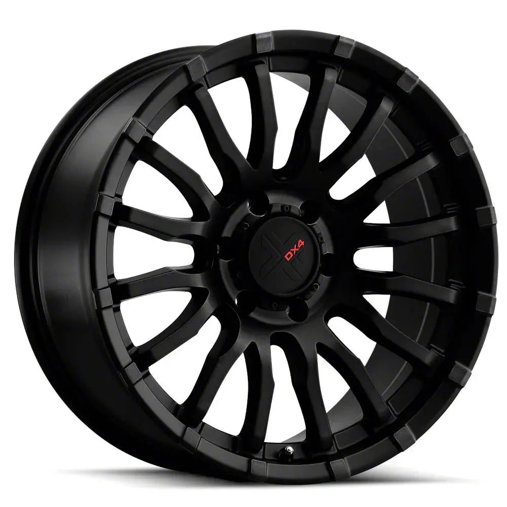DX4 Wheels OCTANE Flat Black 6-Lug Wheel; 20x9; 10mm Offset (21-26 F-150)