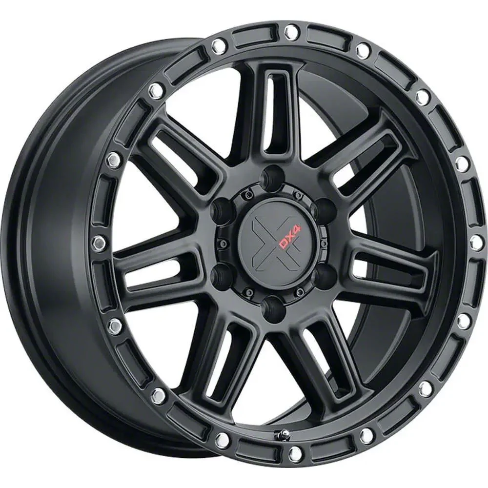 DX4 Wheels REBEL Flat Black 6-Lug Wheel; 17x8.5; 10mm Offset (21-26 F-150)