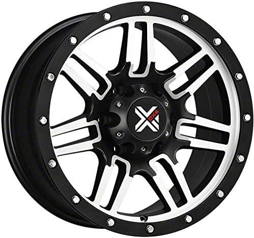 DX4 Wheels 7S Flat Black Machined 6-Lug Wheel; 17x8.5; 18mm Offset (19-23 Ranger)