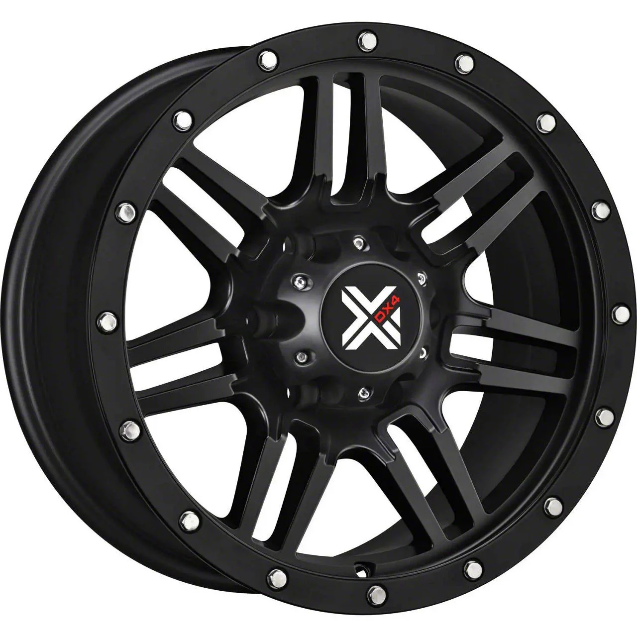 DX4 Wheels 7S Flat Black 6-Lug Wheel; 20x9; 10mm Offset (19-23 Ranger)