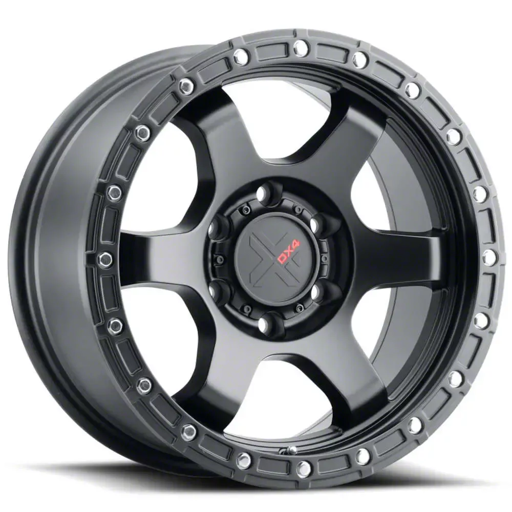 DX4 Wheels NITRO Flat Black 6-Lug Wheel; 17x8.5; -18mm Offset (19-23 Ranger)