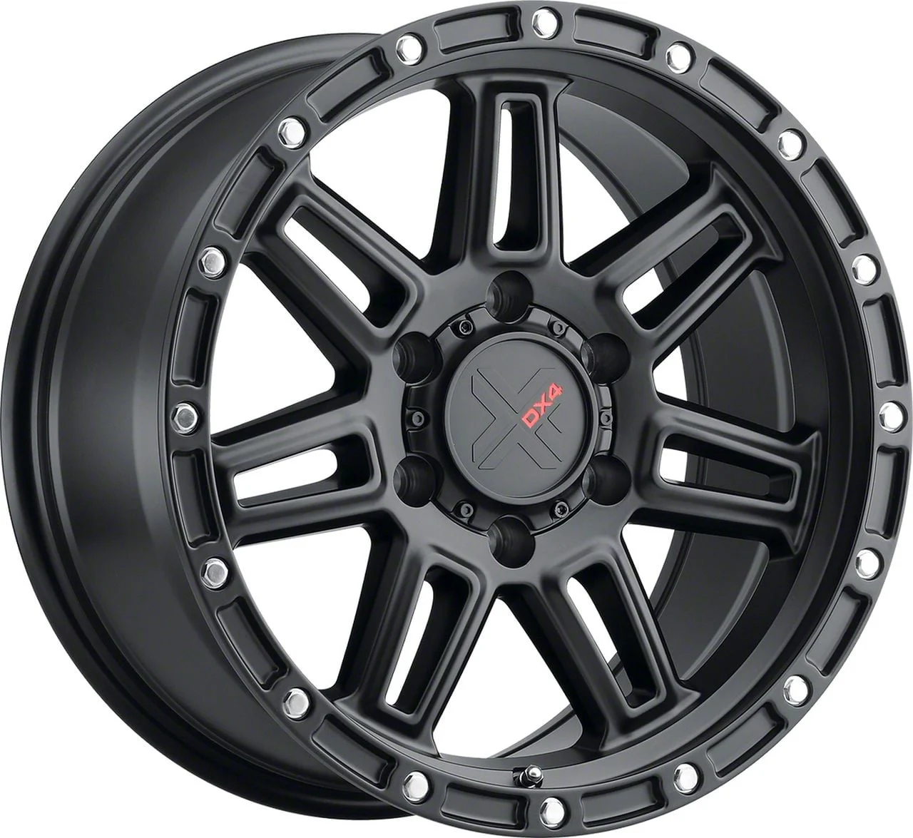 DX4 Wheels REBEL Flat Black 6-Lug Wheel; 18x9; 1mm Offset (19-23 Ranger)