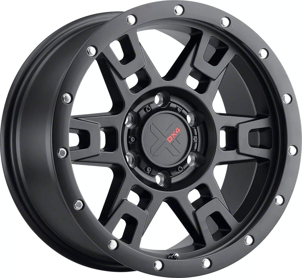 DX4 Wheels TERRAIN Flat Black 6-Lug Wheel; 18x9; -12mm Offset (19-23 Ranger)