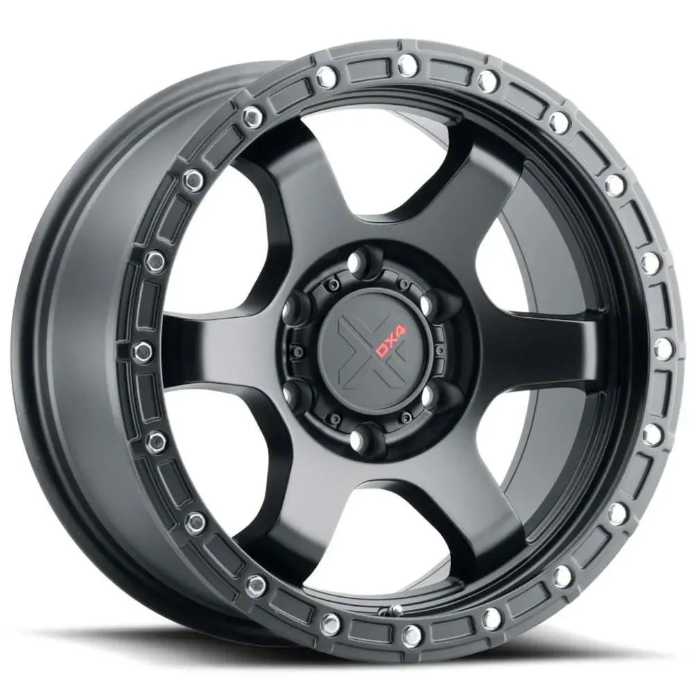 DX4 Wheels NITRO Flat Black 6-Lug Wheel; 17x8.5; 0mm Offset (15-20 Tahoe)
