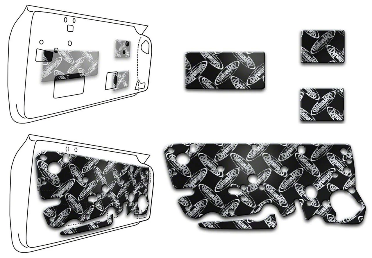 Dynamat Xtreme Custom Cut Door Kit (08-23 Challenger)