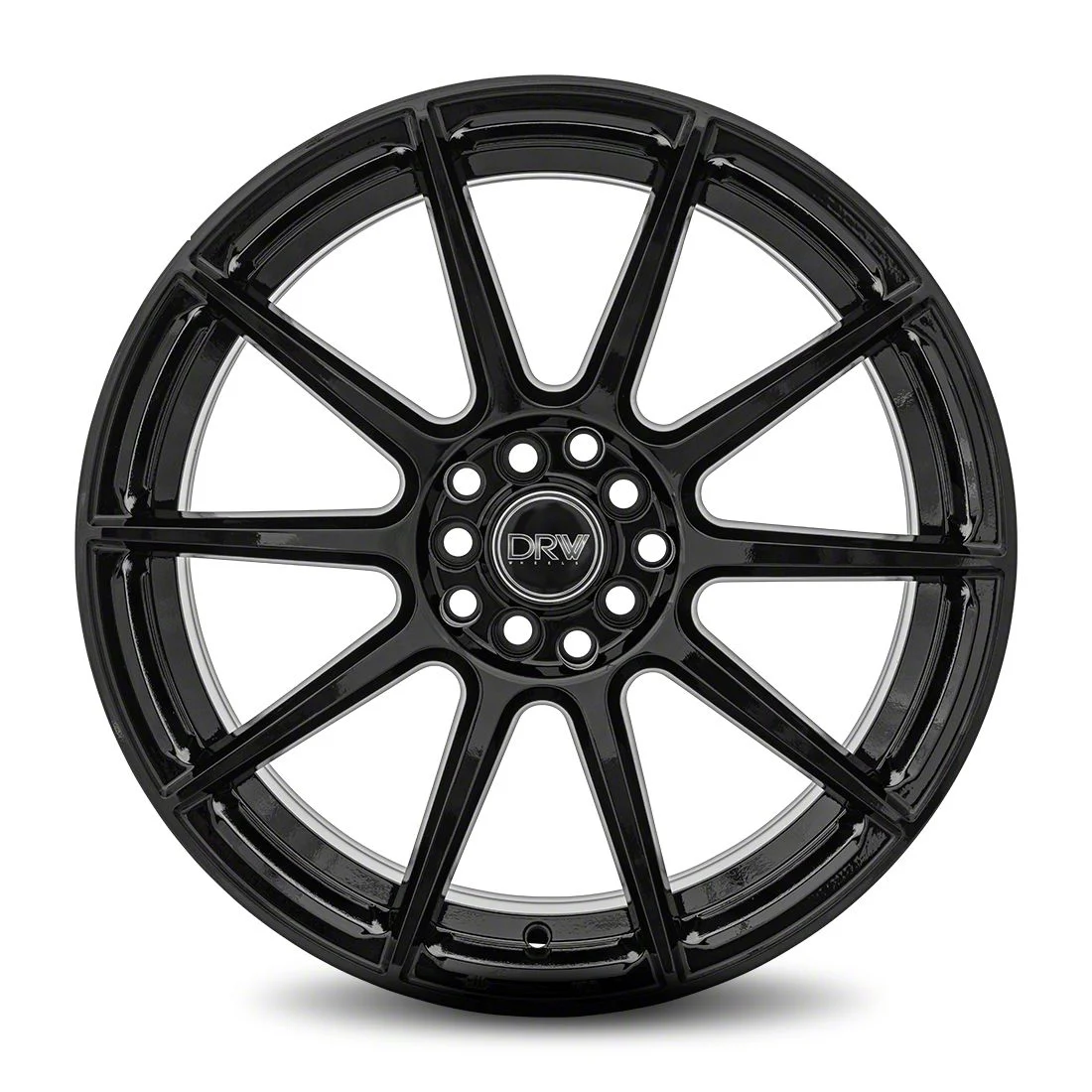 Dynamic Racing Wheels D10 Gloss Black Wheel; 18x8; 40mm Offset (10-14 Mustang GT w/o Performance Pack, V6)