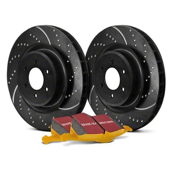 EBC Brakes Stage 5 Yellowstuff Brake Rotor and Pad Kit; Rear (06-08 Corvette C6 Z06)