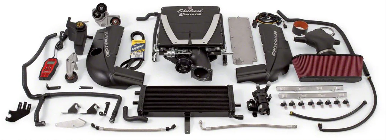 Edelbrock Superchargers E-Force Stage 1 Street Supercharger Kit with Tuner (08-13 6.2L Corvette C6 w/o Dry Sump, Excluding ZR1)