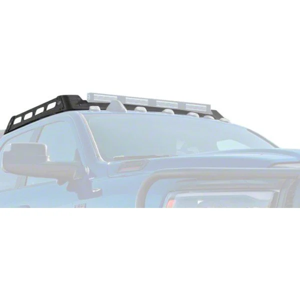 Expedition One Mule Ultra Roof Rack with Lightbar Cutout; Textured Black (19-26 RAM 3500 Crew Cab)