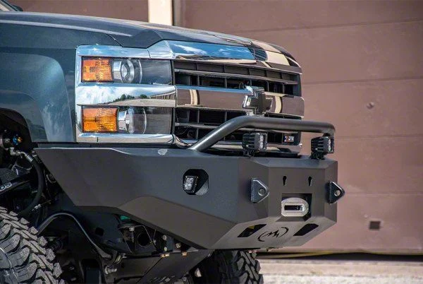 Expedition One Range Max Front Bumper; Textured Black (15-19 Silverado 2500 HD)