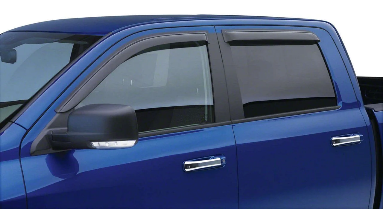 EGR Tape-On Window Visors; Front and Rear; Dark Smoke (09-14 F-150 SuperCrew)