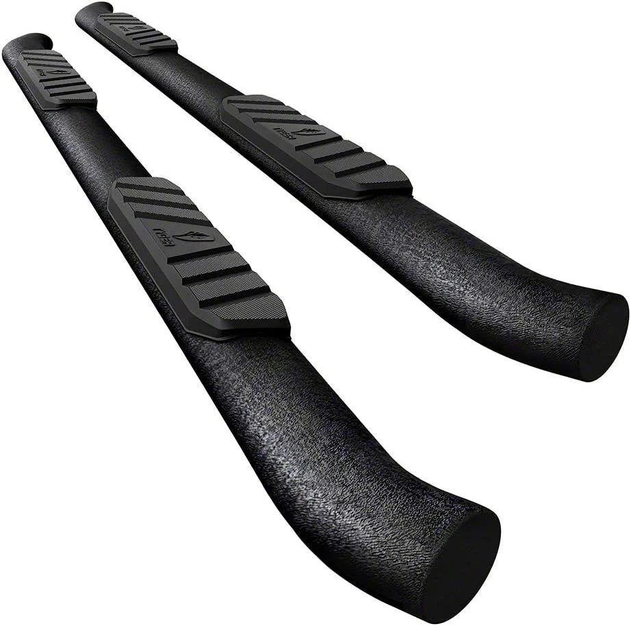 3.50-Inch Side Step Bars; Textured Black (17-26 F-350 Super Duty SuperCrew)