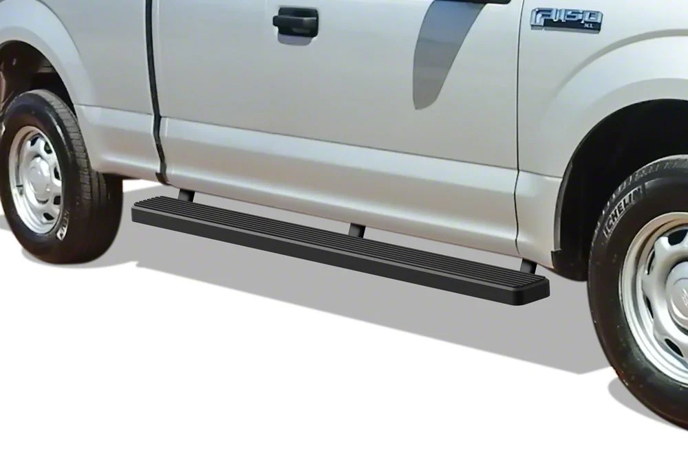 5-Inch iStep SS Running Boards; Black (17-26 F-350 Super Duty SuperCab)