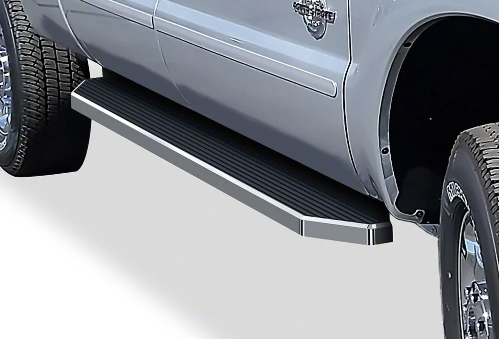 H-Style Running Boards; Polished (11-16 F-350 Super Duty SuperCrew)
