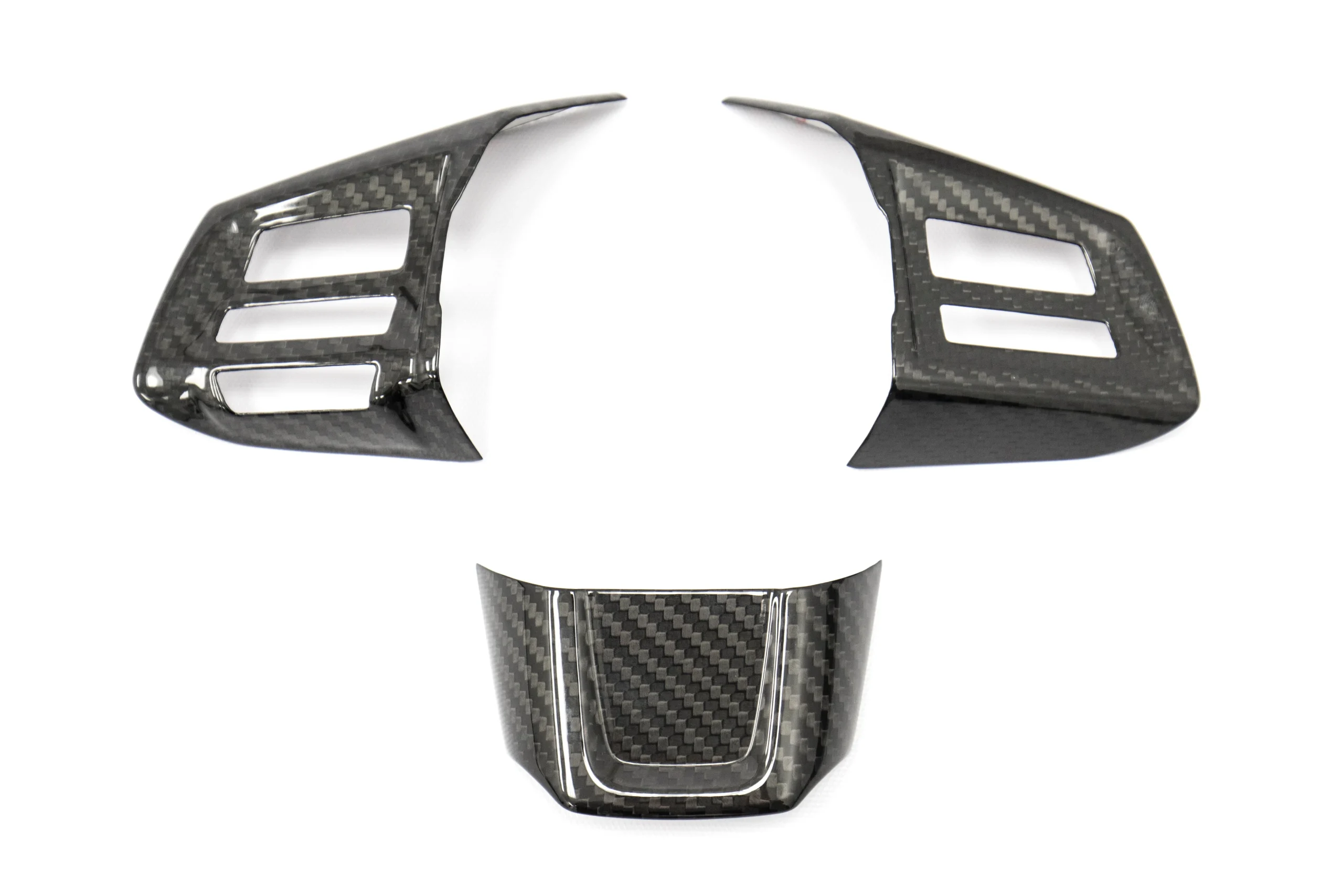 OLM Carbon Fiber Steering Wheel Covers - 2015 Subaru WRX / 2015 STI (MT)