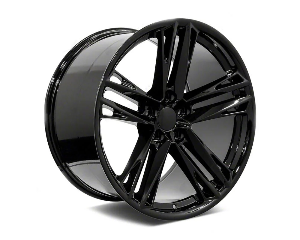 ZL Split Style Gloss Black Wheel; 20x10; 23mm Offset (16-24 Camaro)