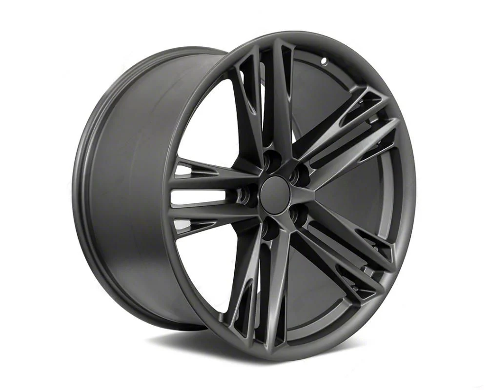 ZL Split Style Matte Gunmetal Wheel; 20x10; 23mm Offset (16-24 Camaro)