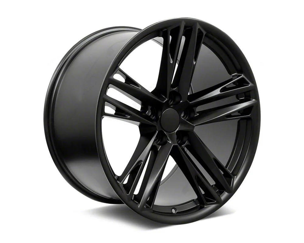 ZL Split Style Satin Black Wheel; Rear Only; 20x11; 43mm Offset (16-24 Camaro)