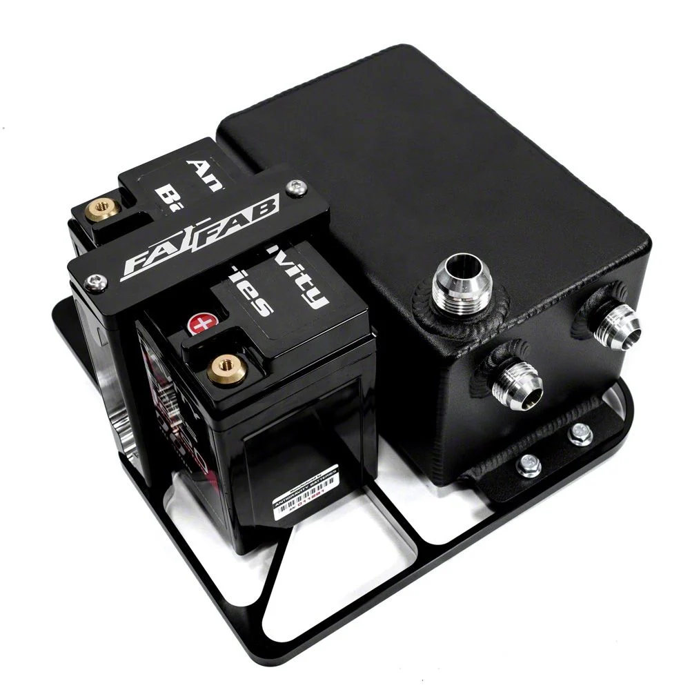 Fathouse Performance Antigravity Battery Catch Can Combo (15-17 Mustang GT; 15-20 Mustang GT350)