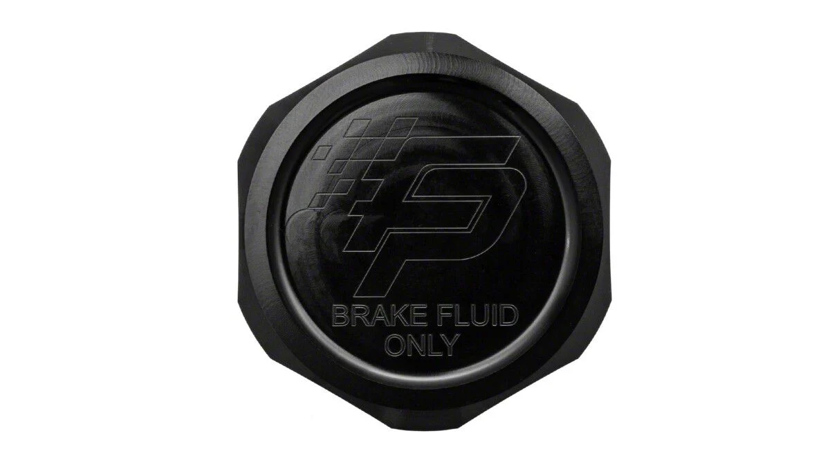 Fathouse Performance Billet Brake Master Cylinder Cap; Black (15-23 Mustang)