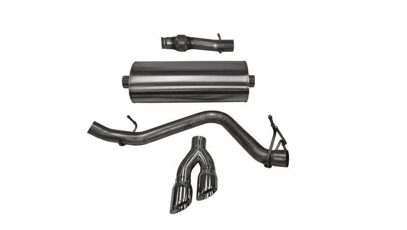 Corsa 14-19 GMC Sierra/Chevy Silv 1500 Reg. Cab/Std. Bed 5.3L V8 Polished Single Side CBExhaust