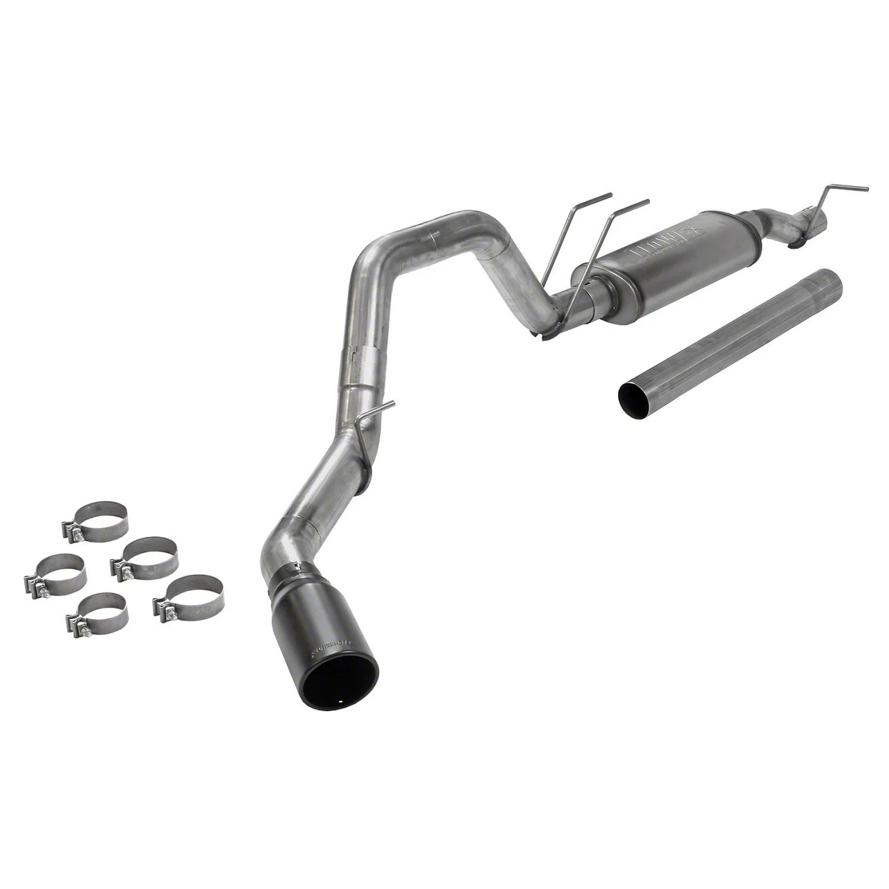 Flowmaster FlowFX Single Exhaust System with Black Tip; Side Exit (17-22 7.3L F-250 Super Duty)