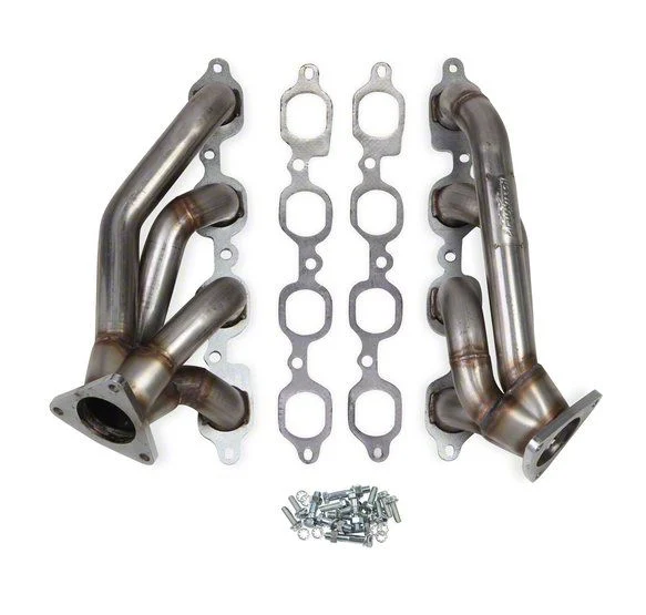 Flowtech 1-5/8-Inch Shorty Headers; Raw (14-15 Yukon)