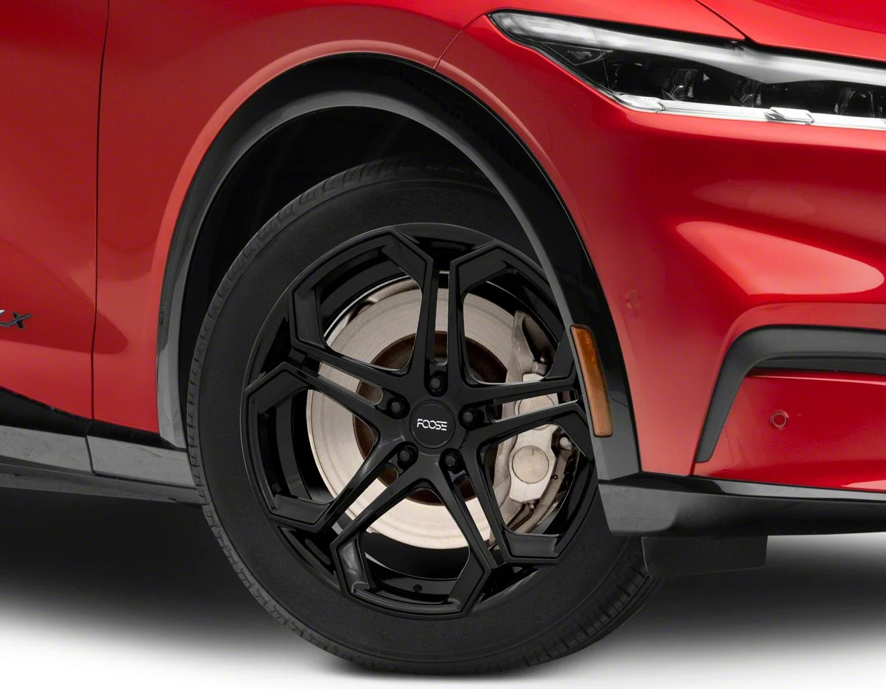 Foose Impala Gloss Black Wheel; 20x9; 38mm Offset (21-26 Mustang Mach-E)