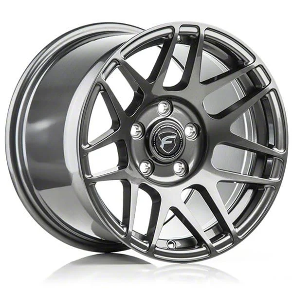 Forgestar F14 Drag Satin Black Wheel; Front Only; 17x5; -28mm Offset (06-10 RWD Charger)