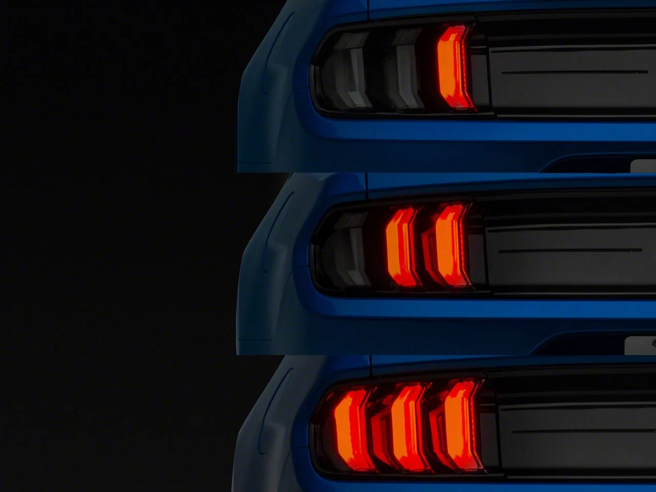 Form Lighting LED Tail Lights; Black Housing; Smoked Lens (15-23 Mustang)