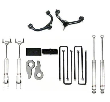 Freedom Offroad 3-Inch Front / 2-Inch Rear Leveling Kit with Control Arms and Shocks (11-19 Sierra 2500 HD)